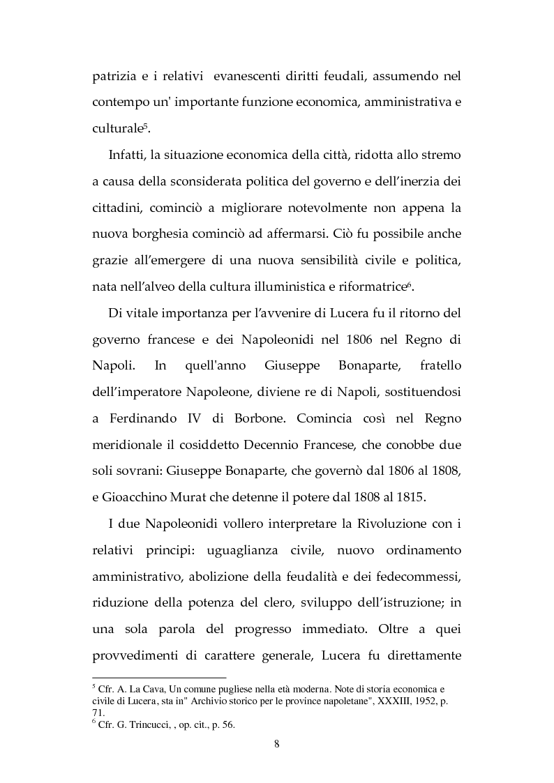 Anteprima della tesi: Una famiglia dell'elite lucerina: i Bonghi nel primo Ottocento, Pagina 5