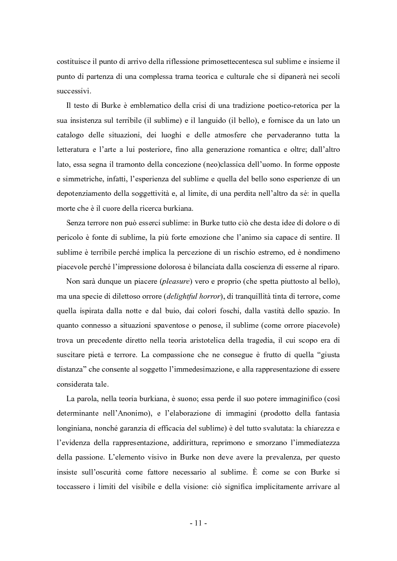 Anteprima della tesi: Il sublime fra passione e rappresentazione: da Longino a Burke, Pagina 10