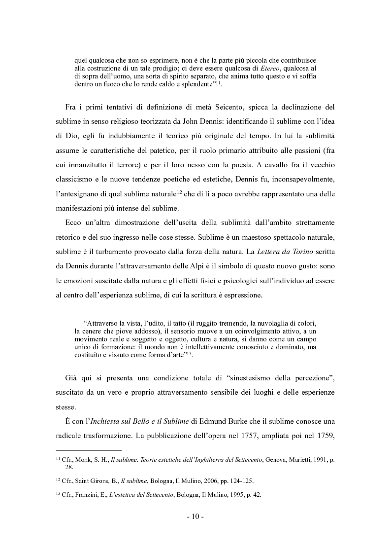 Anteprima della tesi: Il sublime fra passione e rappresentazione: da Longino a Burke, Pagina 9