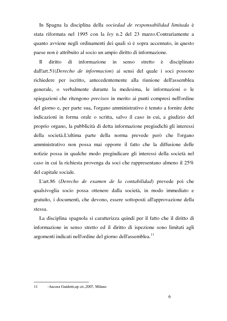 Anteprima della tesi: Il diritto di controllo del socio nella s.r.l., Pagina 10