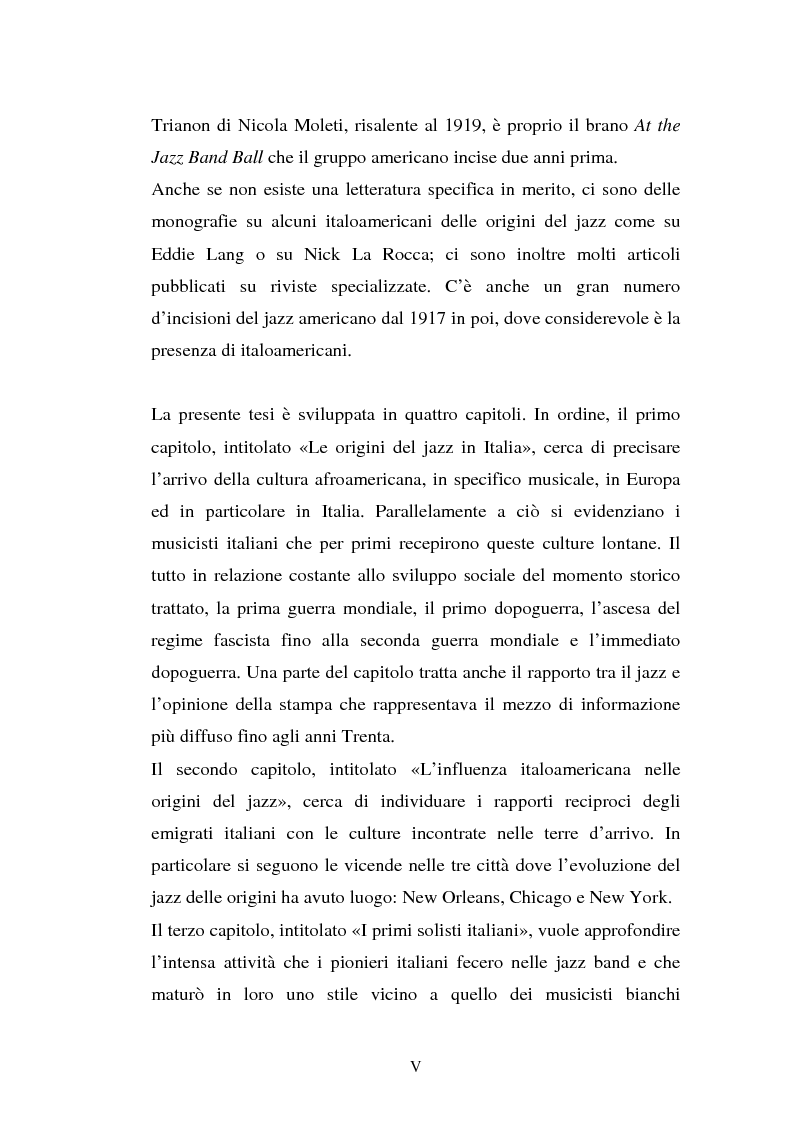 Anteprima della tesi: Il Jazz in Italia e l'Italia nel Jazz, Pagina 4