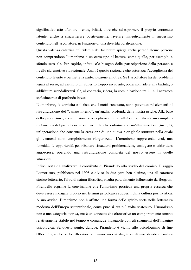 Anteprima della tesi: Il dramma e il gioco. "La vita è bella" di Roberto Benigni., Pagina 10