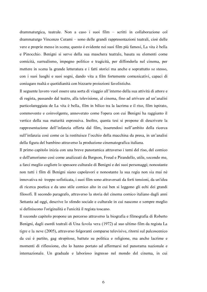 Anteprima della tesi: Il dramma e il gioco. "La vita è bella" di Roberto Benigni., Pagina 3