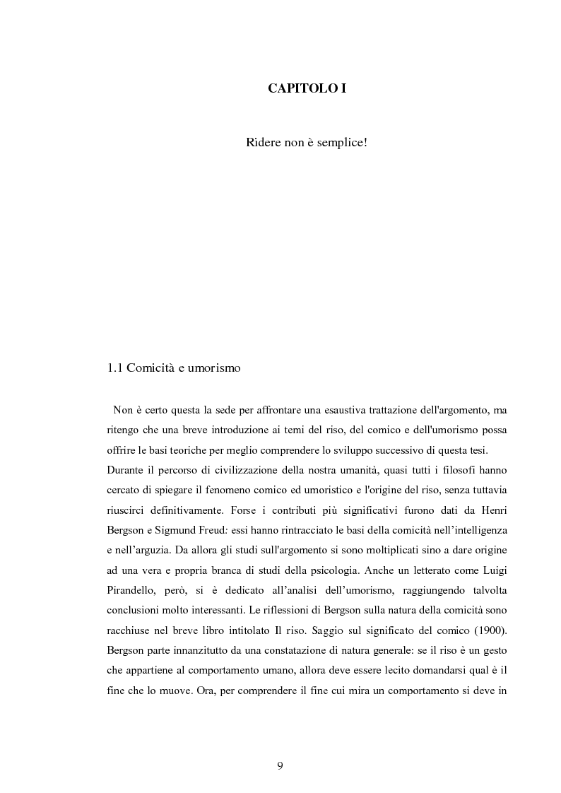 Anteprima della tesi: Il dramma e il gioco. "La vita è bella" di Roberto Benigni., Pagina 6