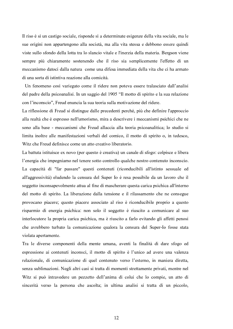 Anteprima della tesi: Il dramma e il gioco. "La vita è bella" di Roberto Benigni., Pagina 9