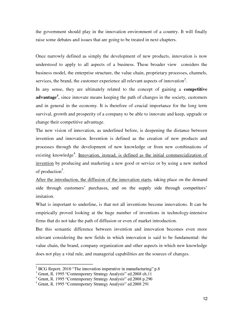Anteprima della tesi: Innovation 2010: new perspectives. The case of dragon latecomers., Pagina 7