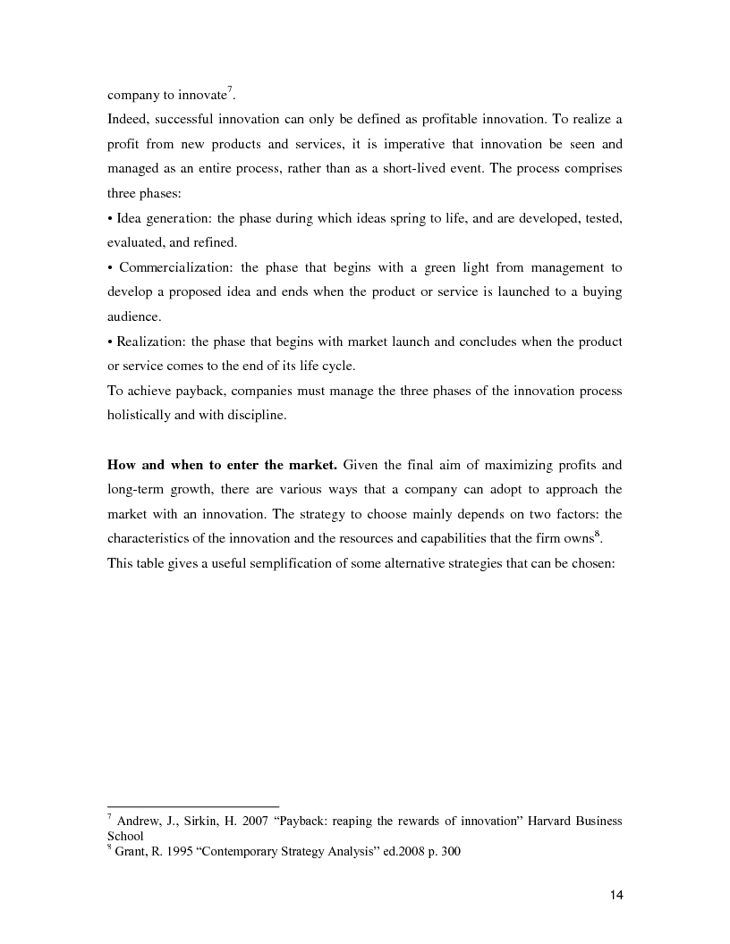 Anteprima della tesi: Innovation 2010: new perspectives. The case of dragon latecomers., Pagina 9
