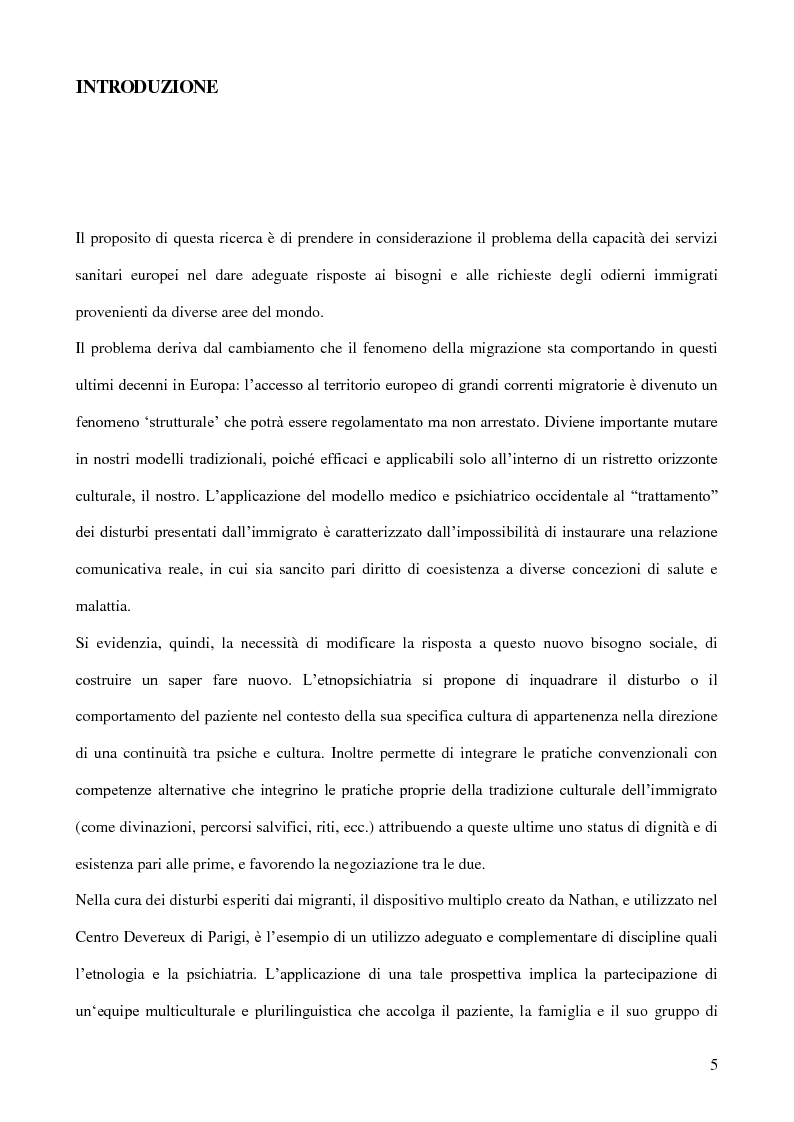 Anteprima della tesi: Migranti e salute: l'opera di Tobie Nathan in Francia e primi sviluppi in Italia, Pagina 3