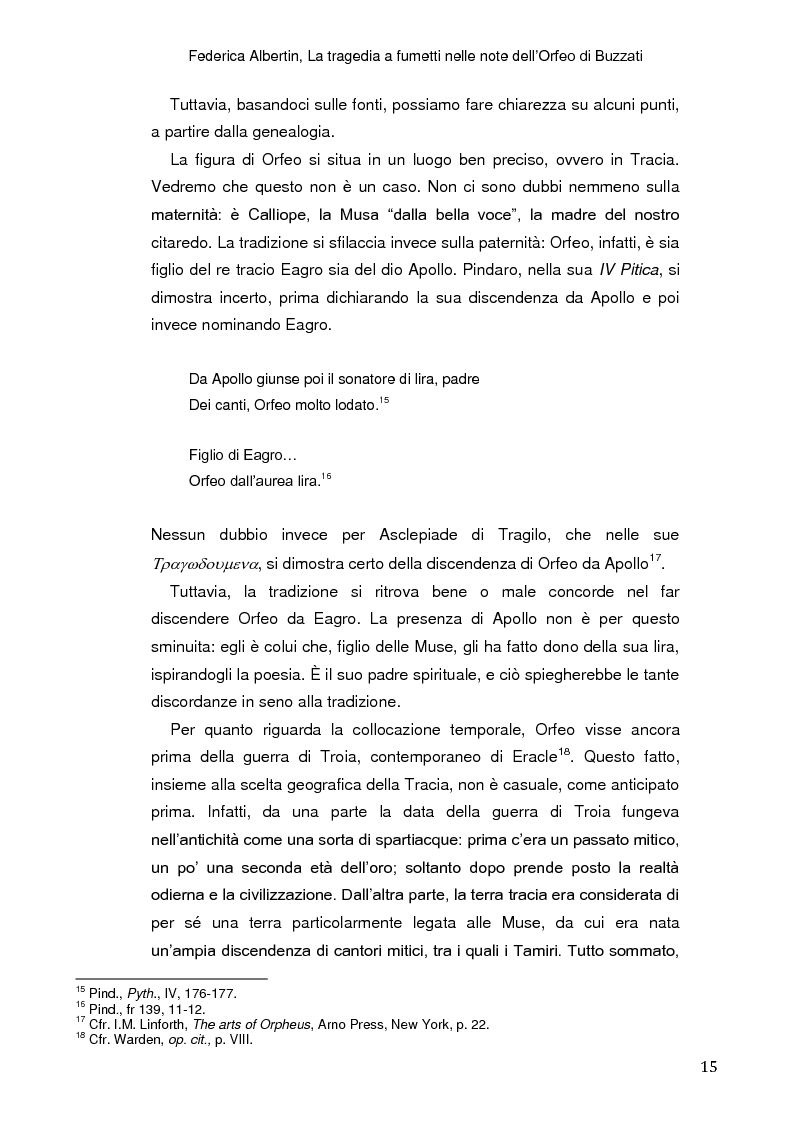 Anteprima della tesi: La tragedia a fumetti nelle note dell'Orfeo di Buzzati, Pagina 12