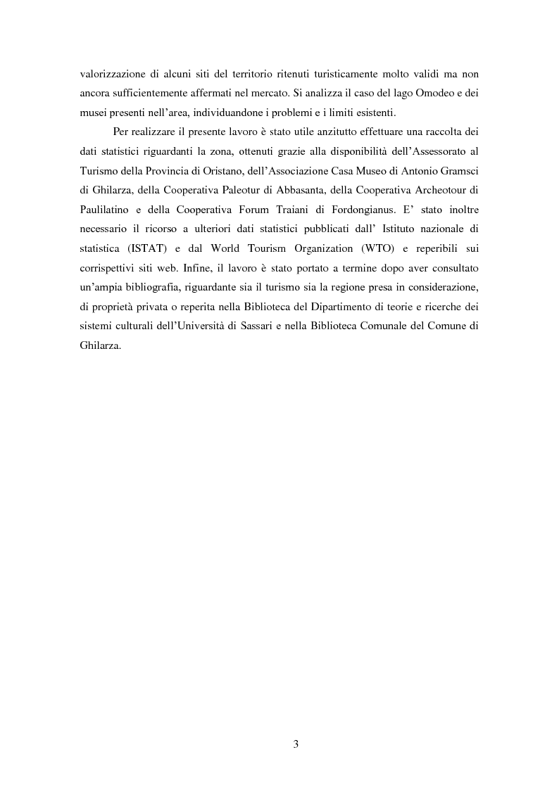 Anteprima della tesi: Analisi e ipotesi di sviluppo del sistema turistico del Guilcier, Pagina 3