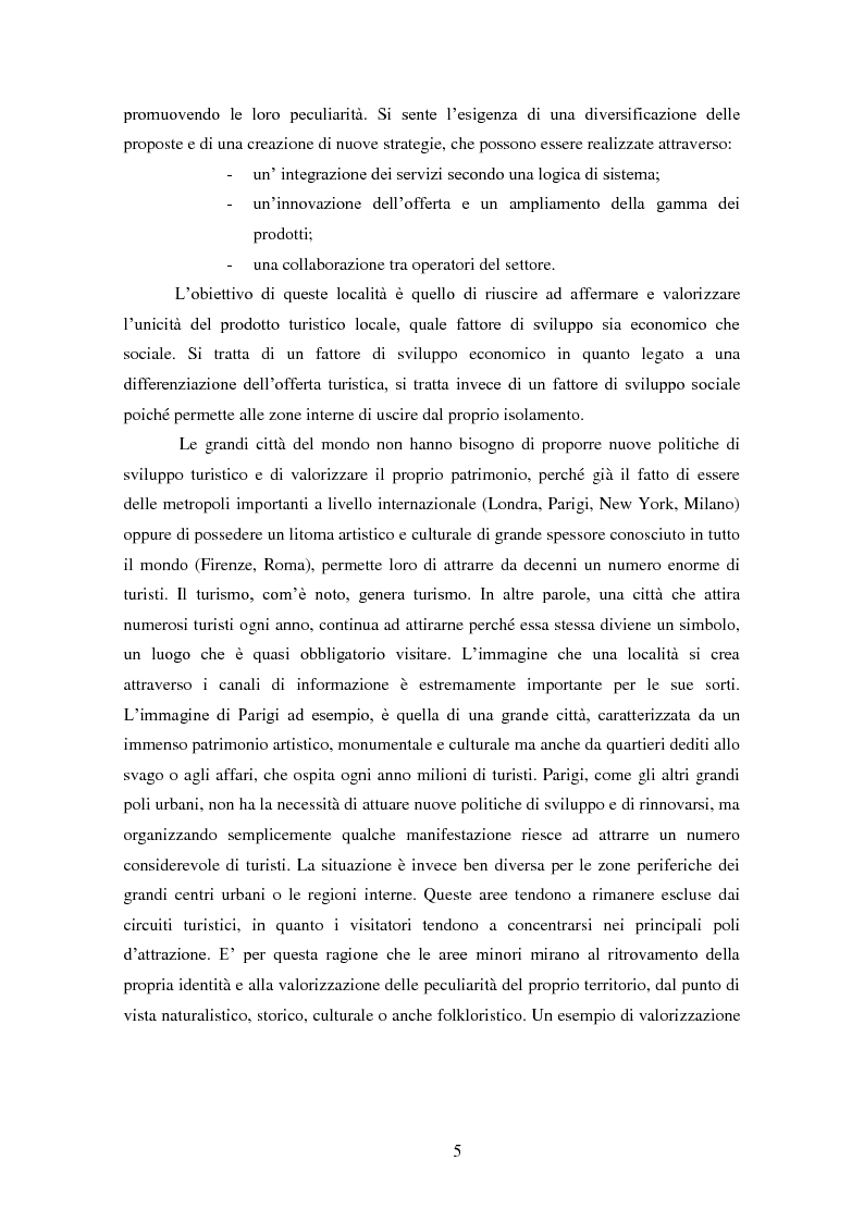 Anteprima della tesi: Analisi e ipotesi di sviluppo del sistema turistico del Guilcier, Pagina 5