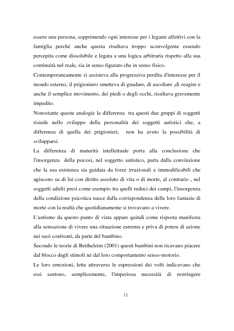 Estratto dalla tesi: Autismo: strategie d'intervento a confronto e alcuni aspetti psicofisiologici