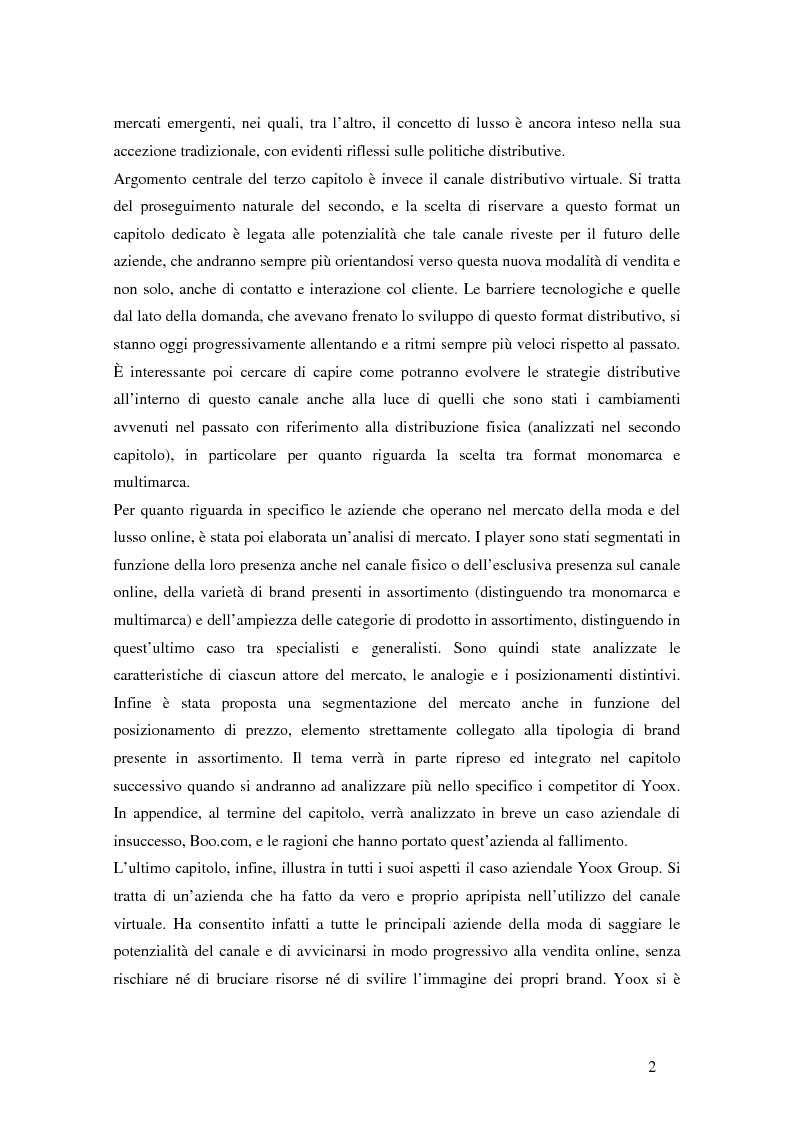 Anteprima della tesi: Il ciclo di vita del retail nella moda. Il caso Yoox., Pagina 3