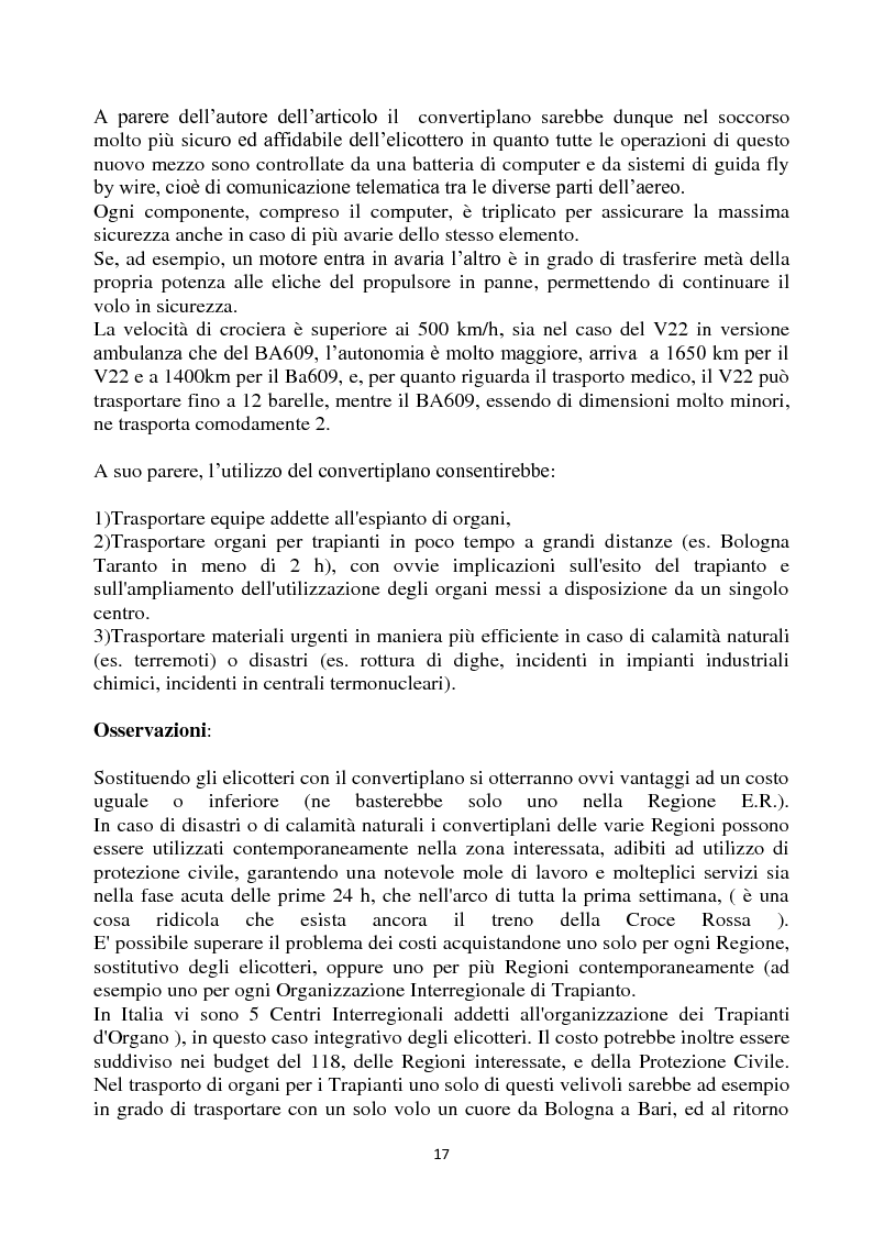 Estratto dalla tesi: Convergenze tecnologiche e opportunità economiche: il caso del convertiplano