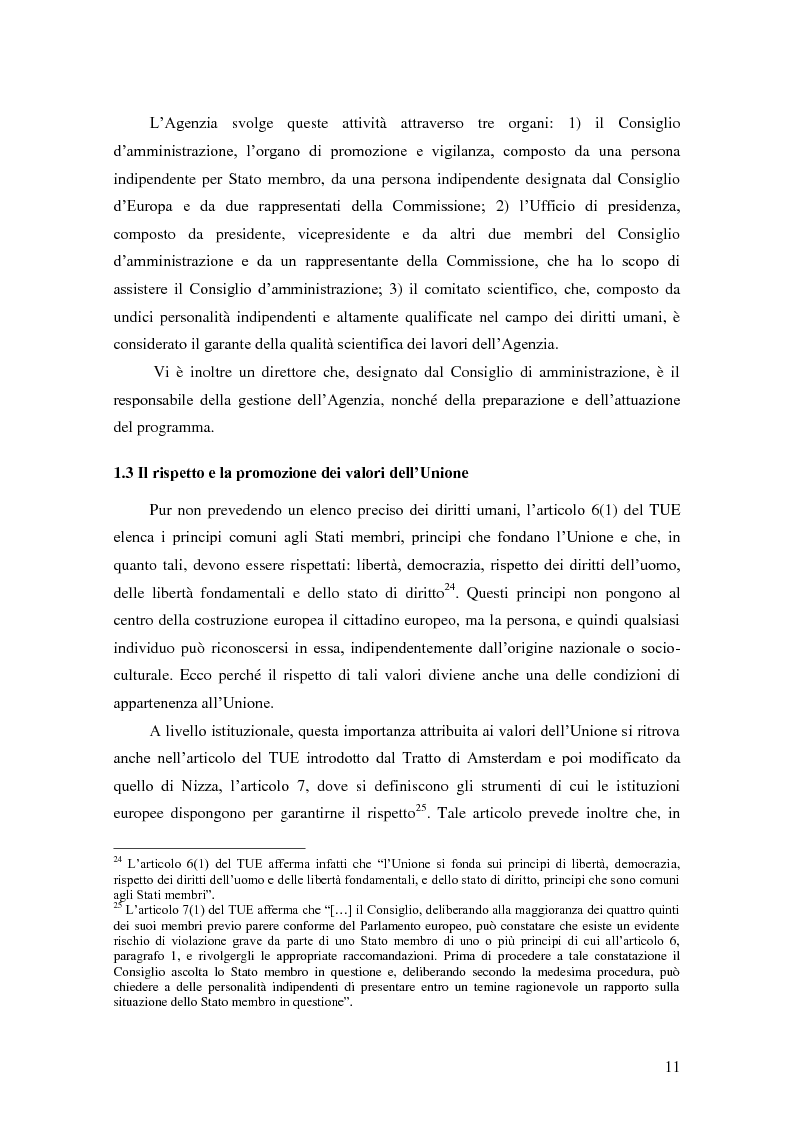 Estratto dalla tesi: L'Unione Europea e la promozione dei diritti umani