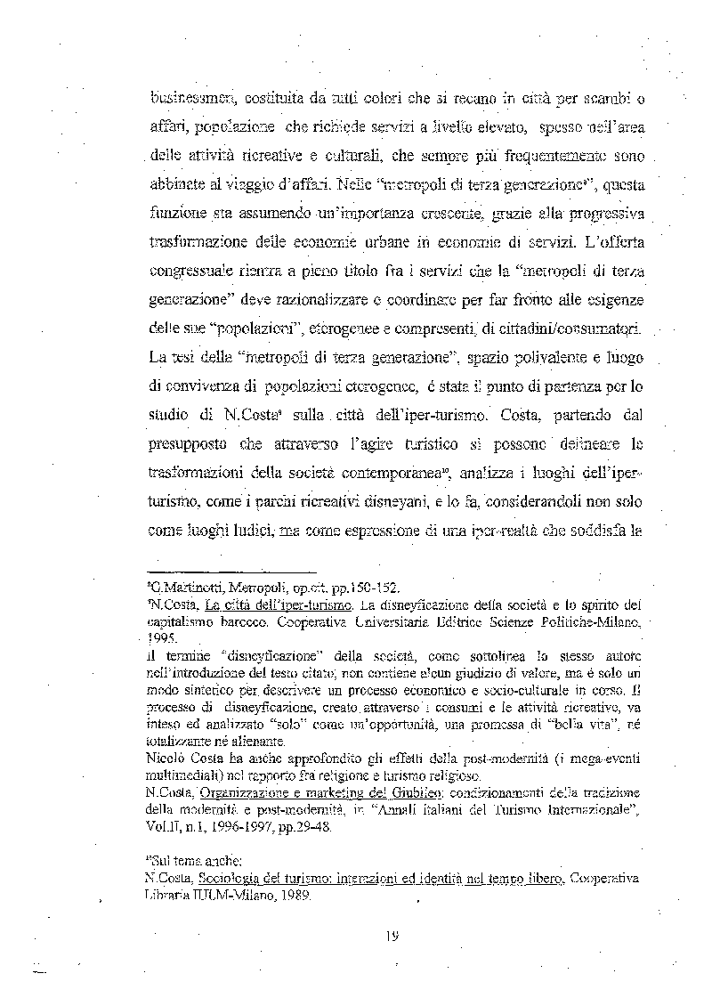 Estratto dalla tesi: Il congressista in un sistema metropolitano