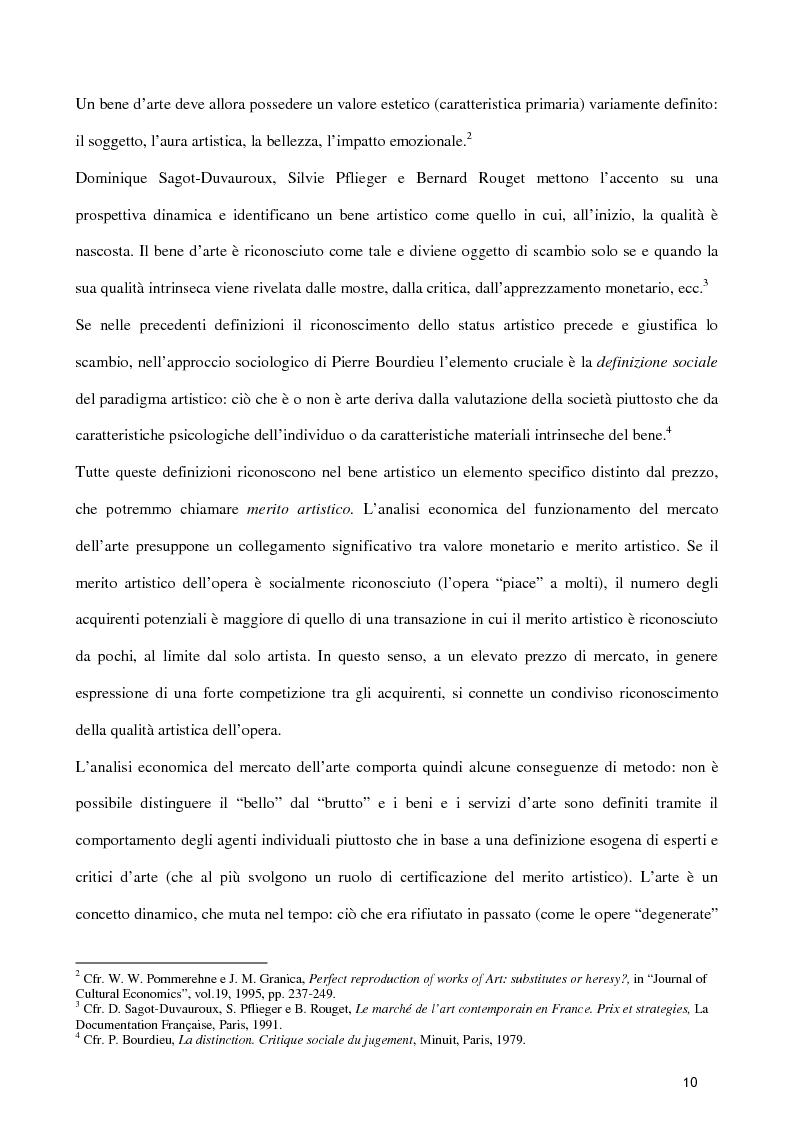 Anteprima della tesi: Il mercato dell’arte contemporanea e le fiere di settore: il caso MiArt, Pagina 5