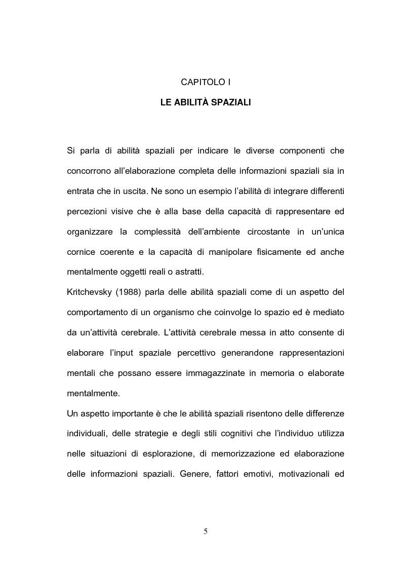 Anteprima della tesi: Abilità visuo-spaziali e senso dell’orientamento: analisi di un campione di adulti dalla mezza età all’età anziana, Pagina 6