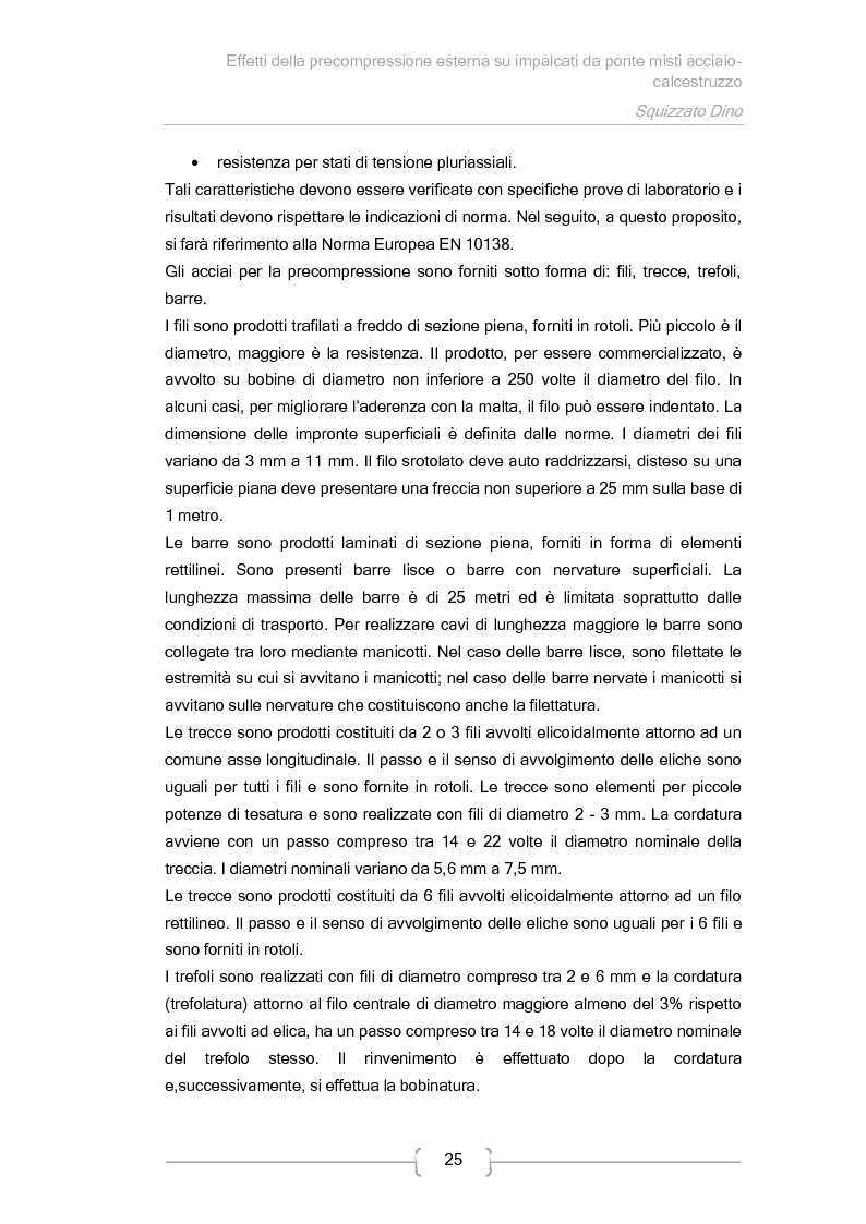 Estratto dalla tesi: Effetti della precompressione esterna su impalcati da ponte misti acciaio-calcestruzzo