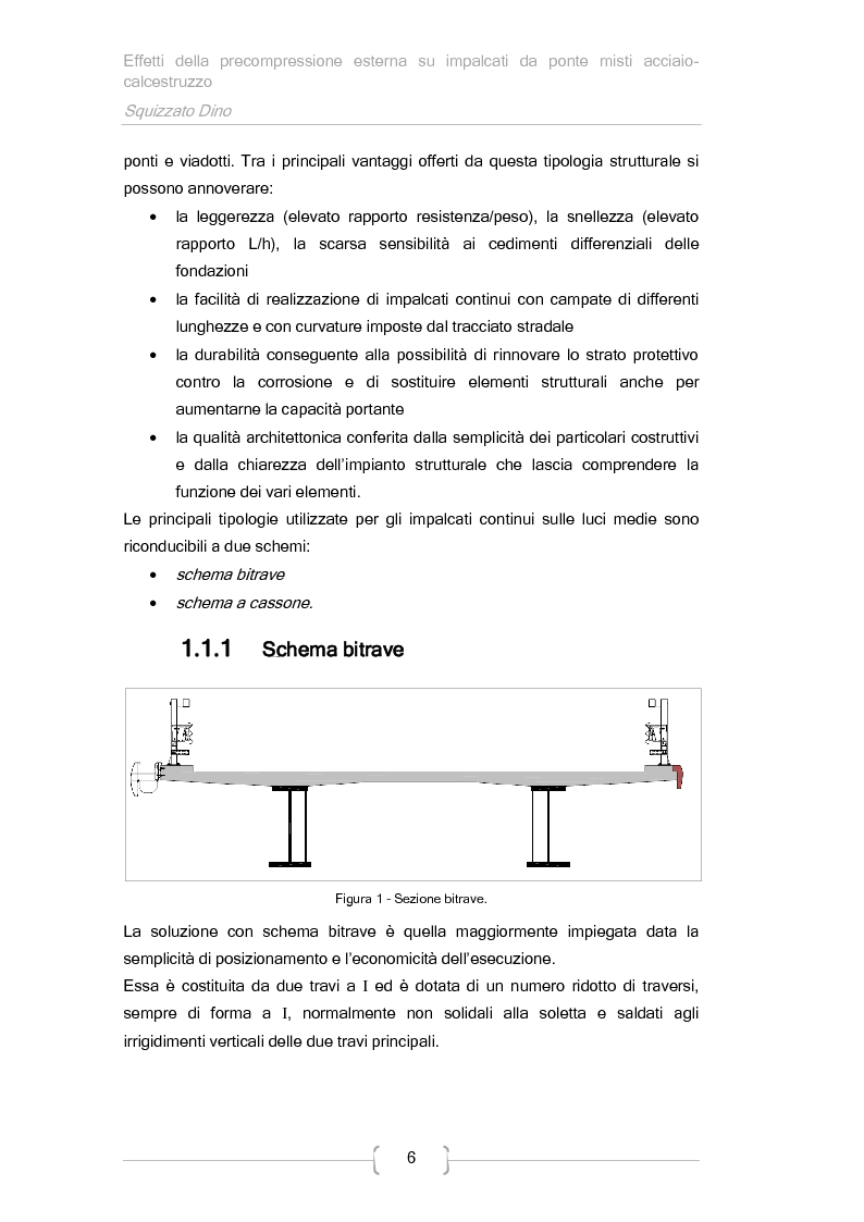 Anteprima della tesi: Effetti della precompressione esterna su impalcati da ponte misti acciaio-calcestruzzo, Pagina 3