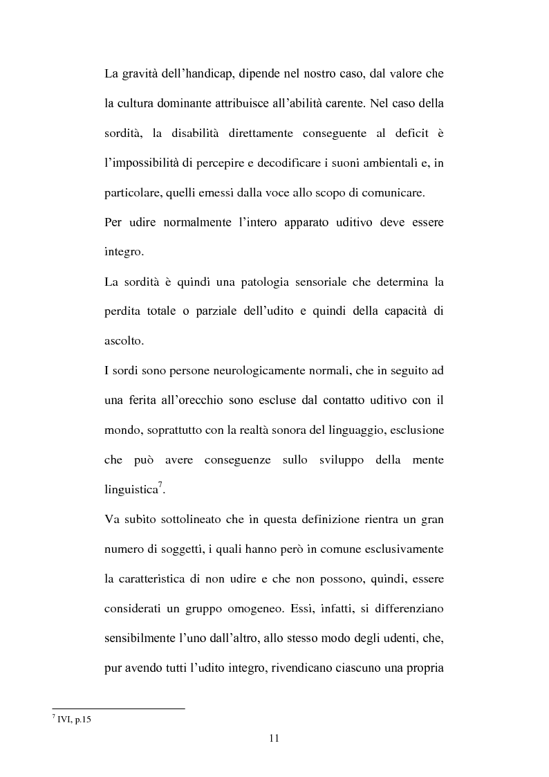 Anteprima della tesi: La voce del silenzio: un viaggio visivo ed educativo nel mondo dei sordi, Pagina 10