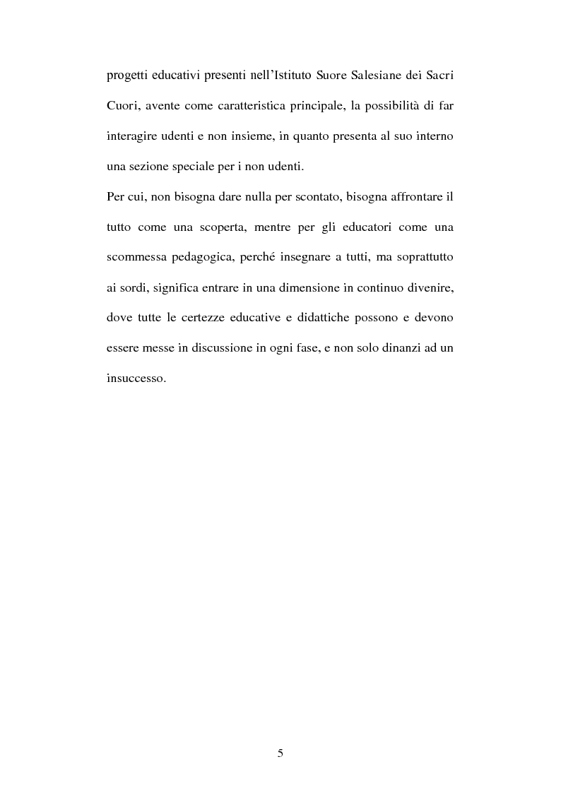 Anteprima della tesi: La voce del silenzio: un viaggio visivo ed educativo nel mondo dei sordi, Pagina 4