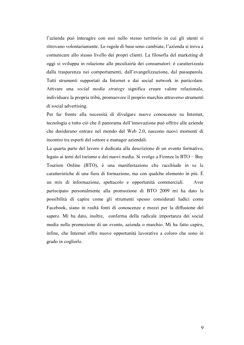 Anteprima della tesi: Il turismo nell'era del Web 2.0, Pagina 5