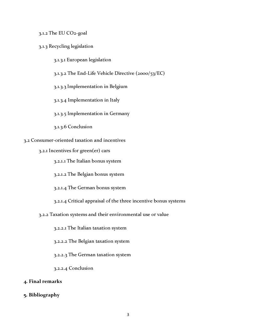 Indice della tesi: Externalities of the car industry and the road to a more sustainable mobilityEsternalità nell'industria automobilistica e i possibili interventi per una mobilità più sostenibile, Pagina 2