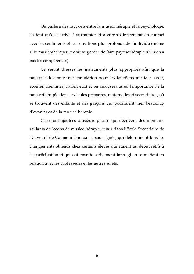Anteprima della tesi: L’origine, les methodes, les instrument et les buts de la musicotherapie, Pagina 3