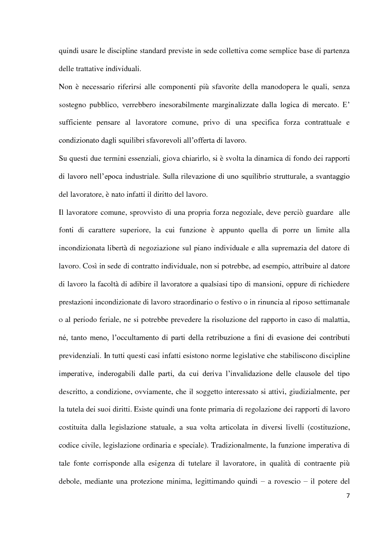 Anteprima della tesi: Il contratto collettivo aziendale, Pagina 6