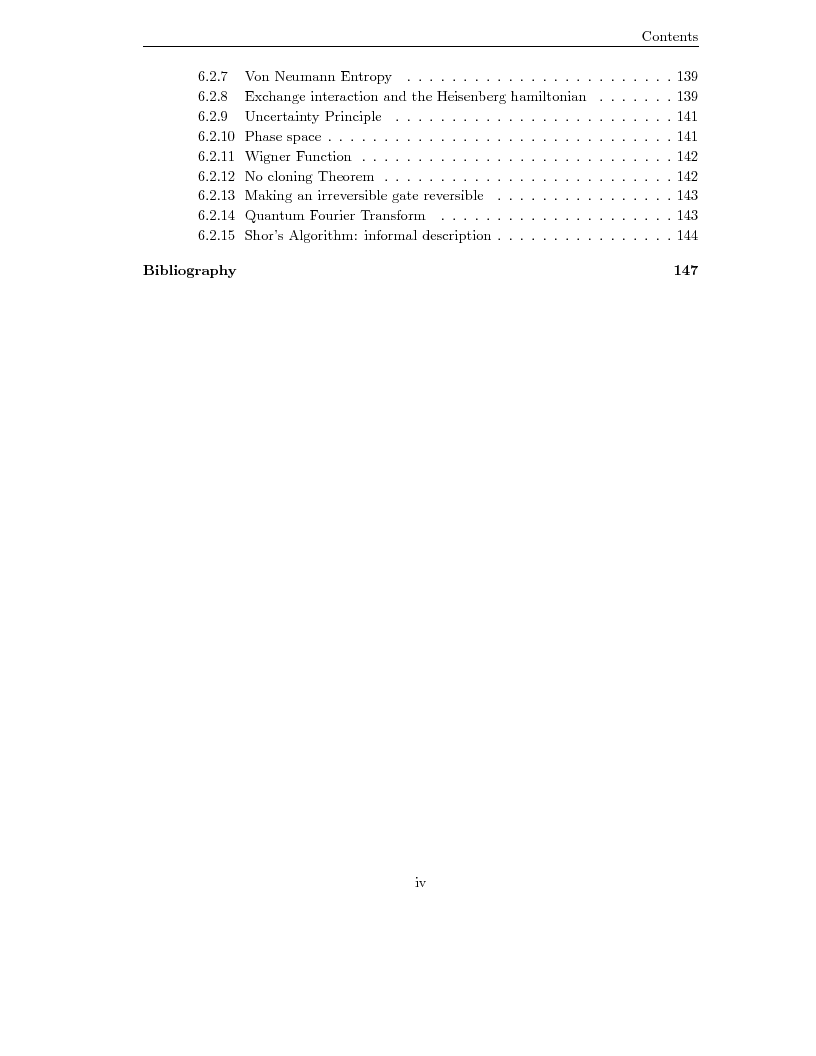 Indice della tesi: Quantum Computation and Communication with Qubit Systems, Pagina 4