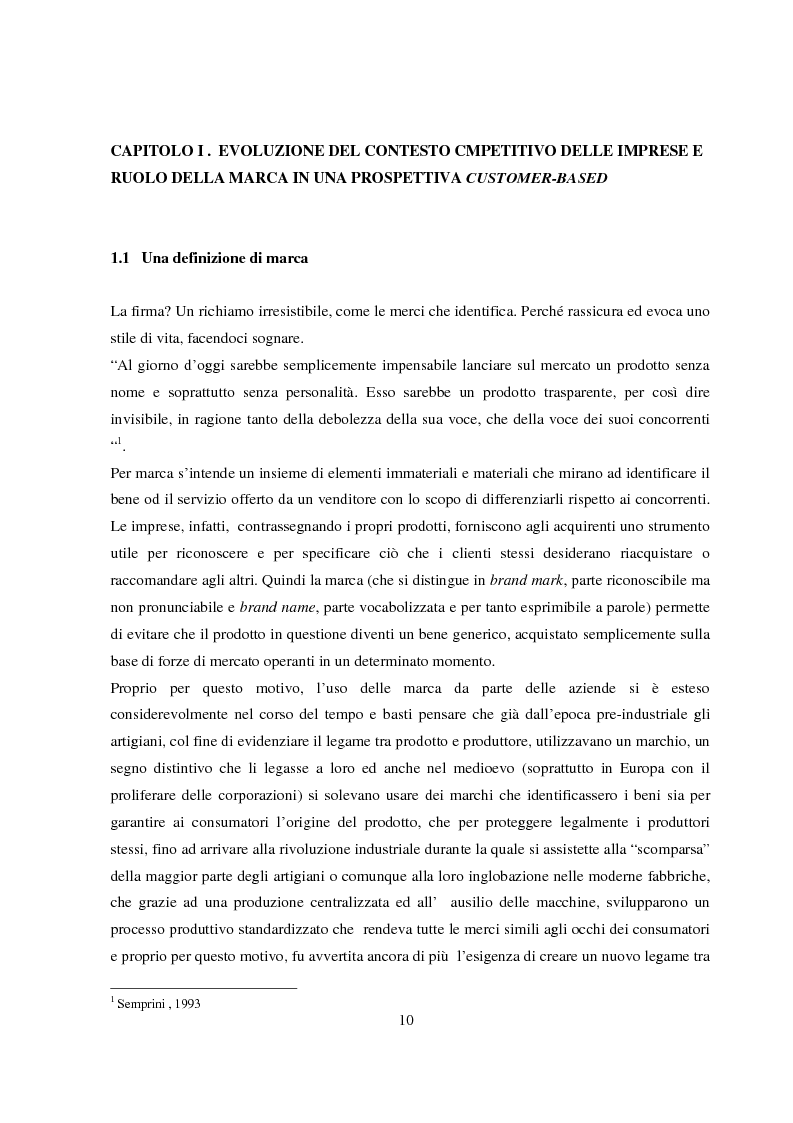 Anteprima della tesi: La gestione del valore della marca, Pagina 5