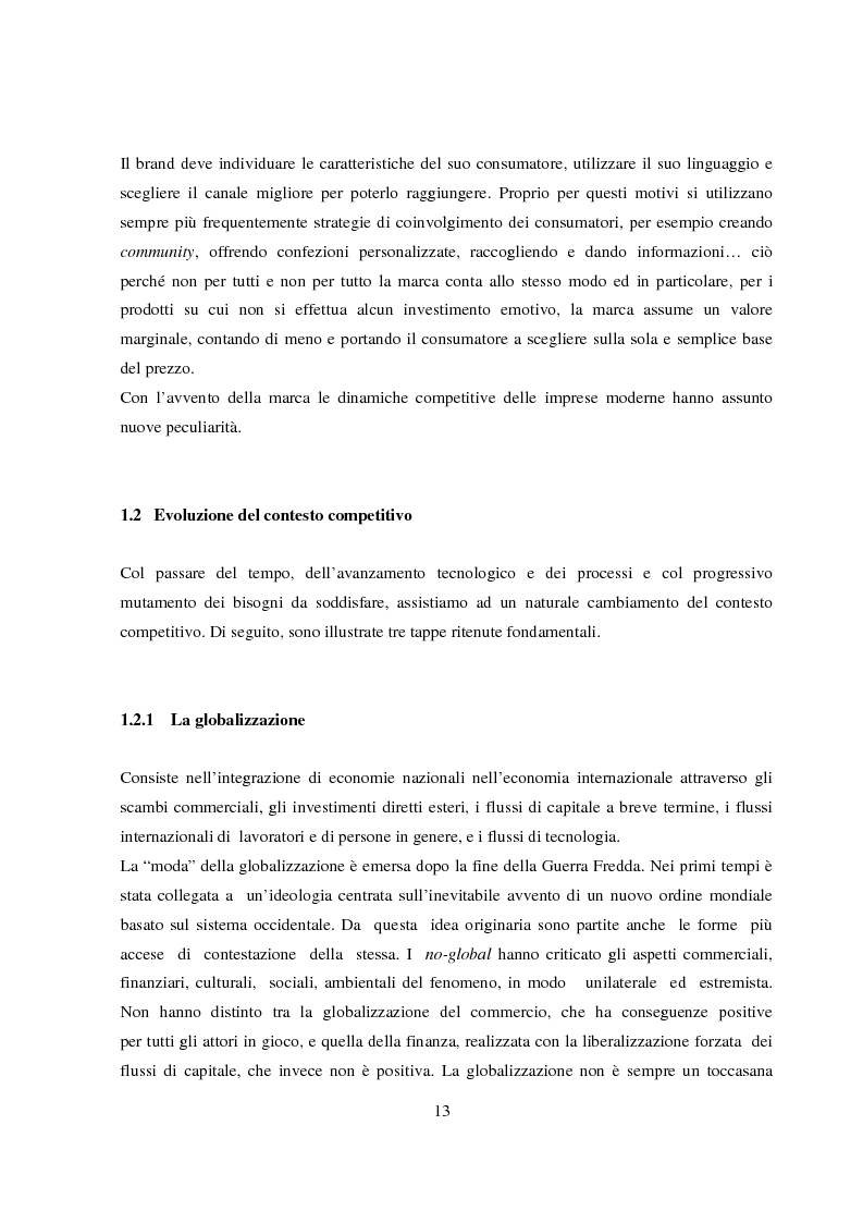 Anteprima della tesi: La gestione del valore della marca, Pagina 8