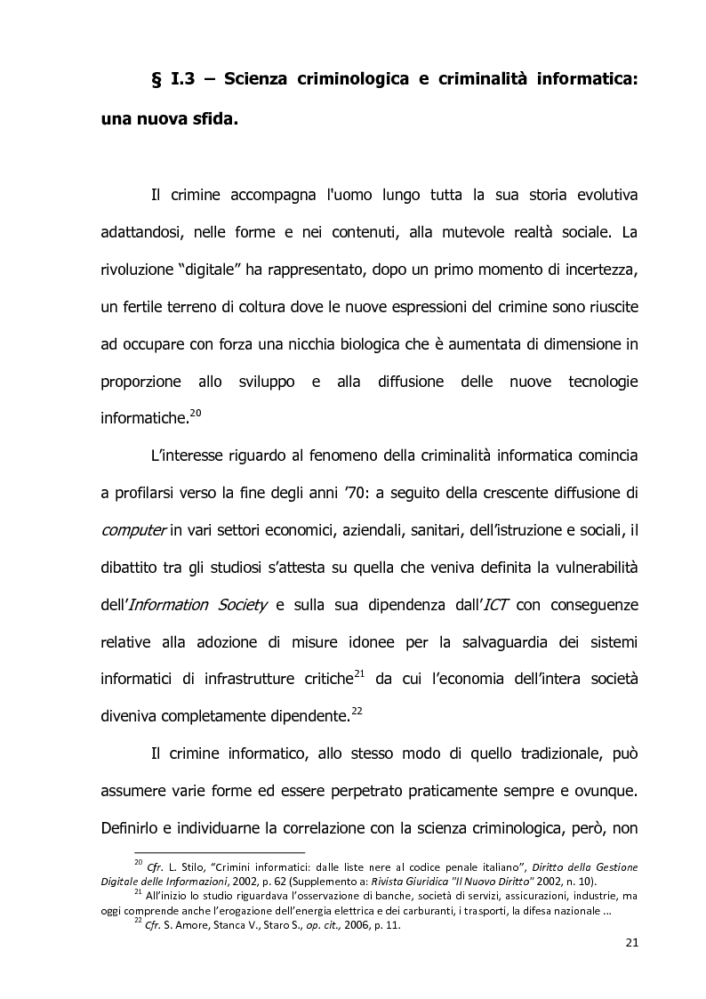 Anteprima della tesi: Devianze e crimini informatici: the new crimes. Aspetti pedagogici e nuove prospettive., Pagina 14