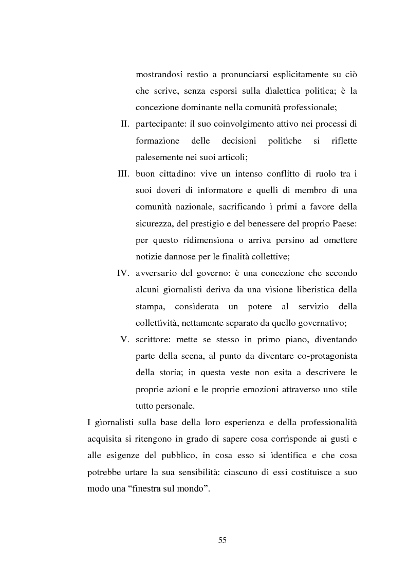 Estratto dalla tesi: Viaggio attraverso la ''sala degli specchi'' dei quotidiani italiani
