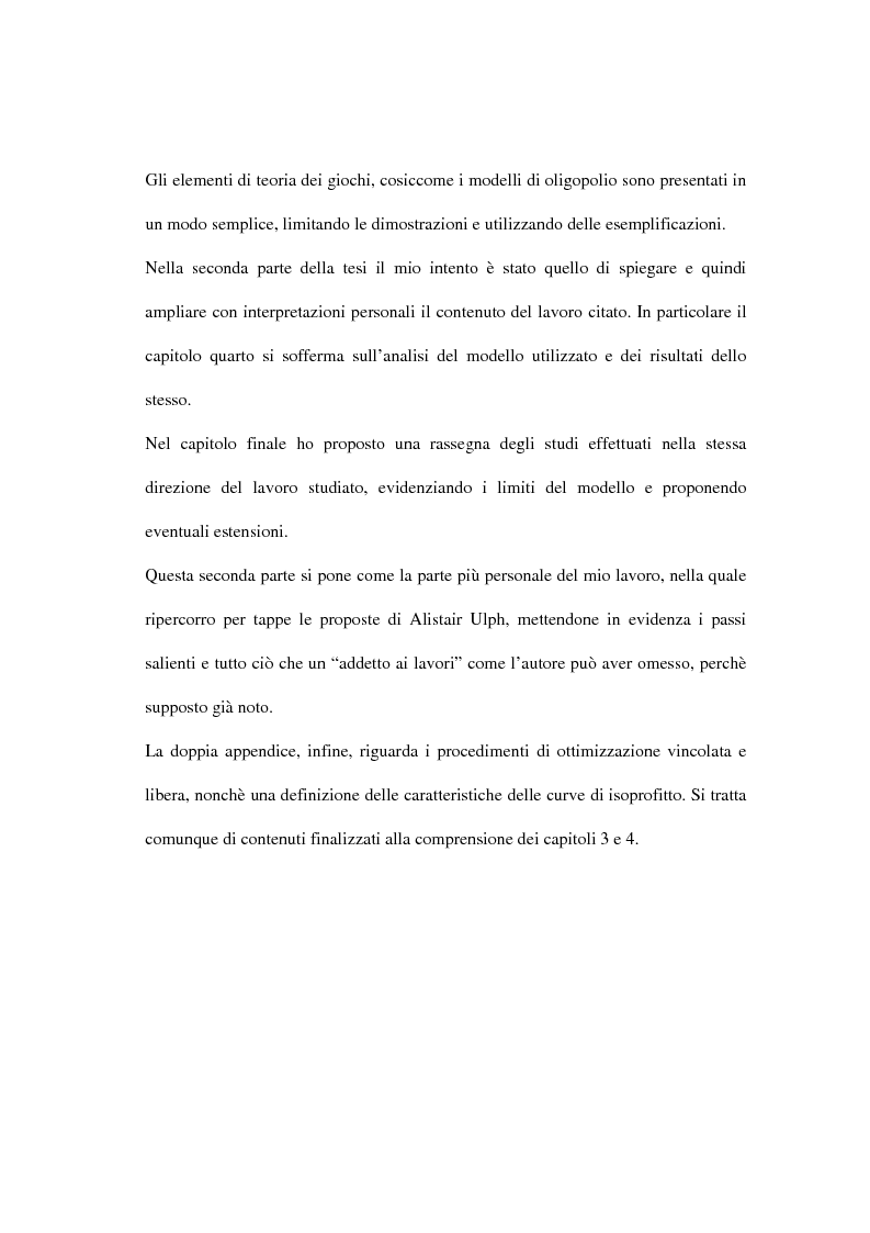 Anteprima della tesi: Scelta di politiche ambientali e teoria dei giochi, Pagina 4