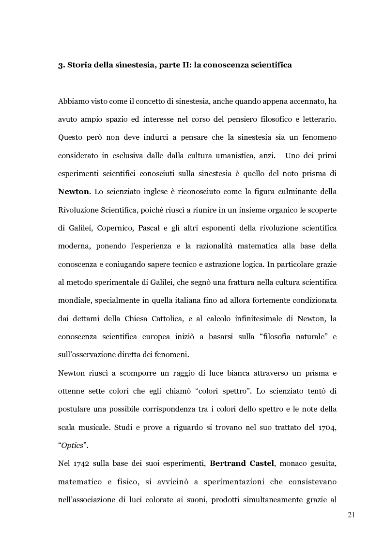 Estratto dalla tesi: Il colore dei suoni. Un incantesimo percettivo.