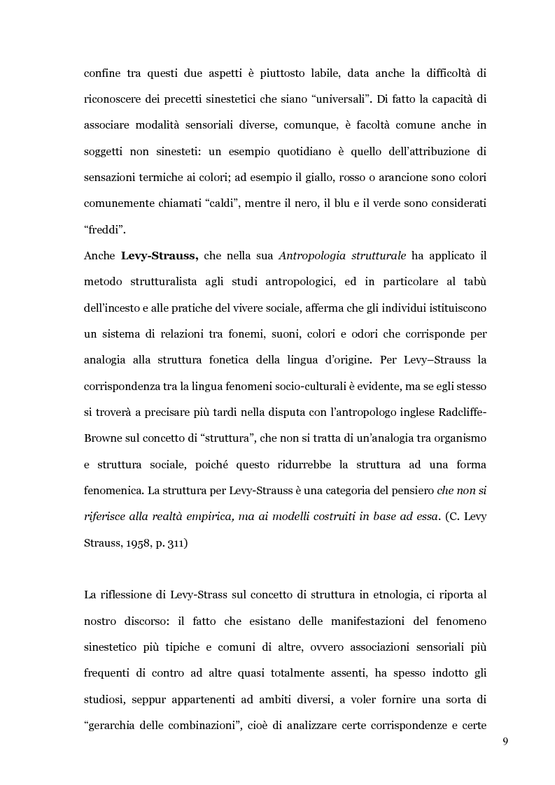 Anteprima della tesi: Il colore dei suoni. Un incantesimo percettivo. , Pagina 7