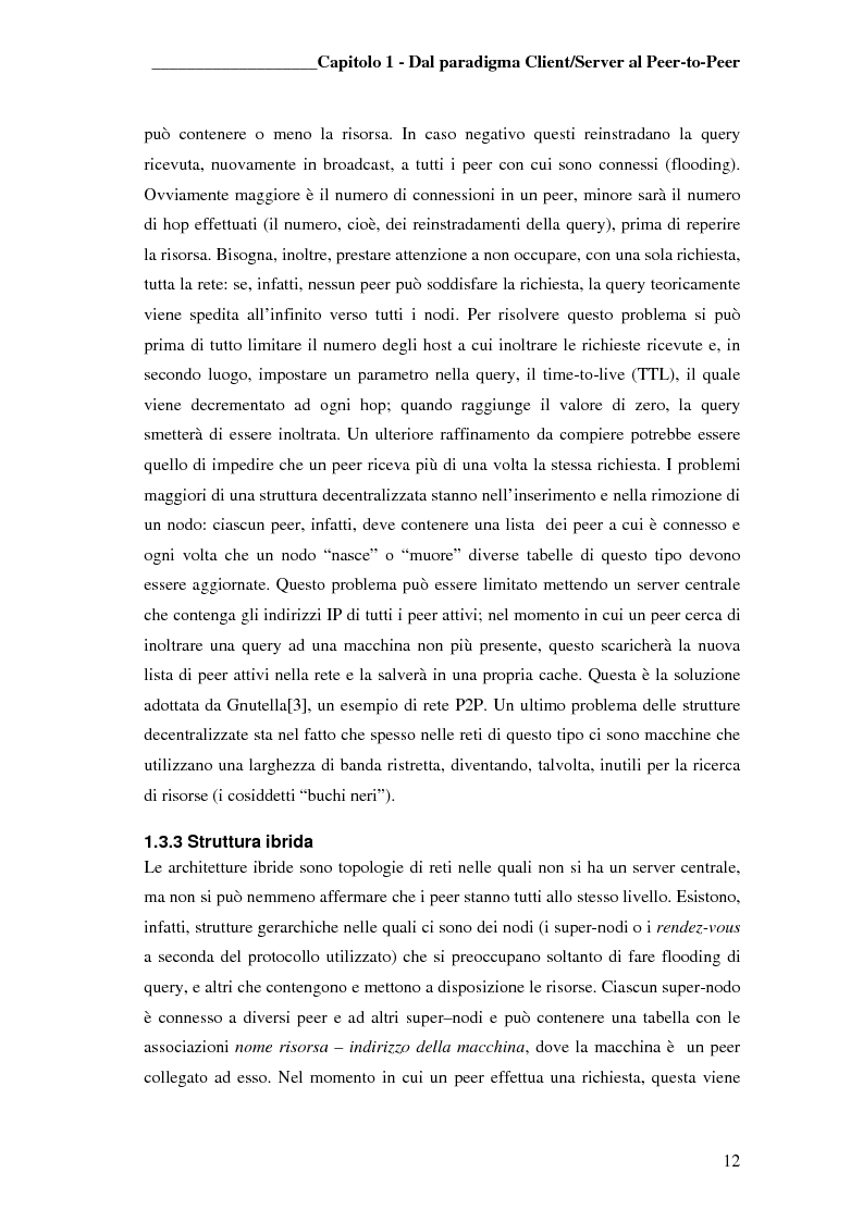 Anteprima della tesi: Prototipo di file sharing basato su tecnologia JXTA e reti Peer-to-Peer, Pagina 10