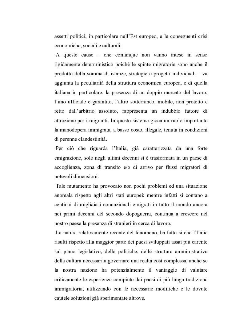 Anteprima della tesi: La criminalità dei minori stranieri e l'intervento sociale, Pagina 2