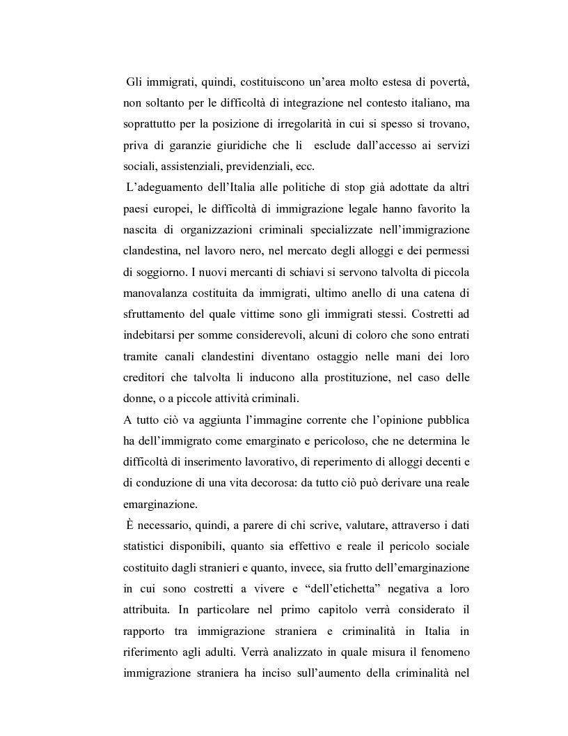 Anteprima della tesi: La criminalità dei minori stranieri e l'intervento sociale, Pagina 7