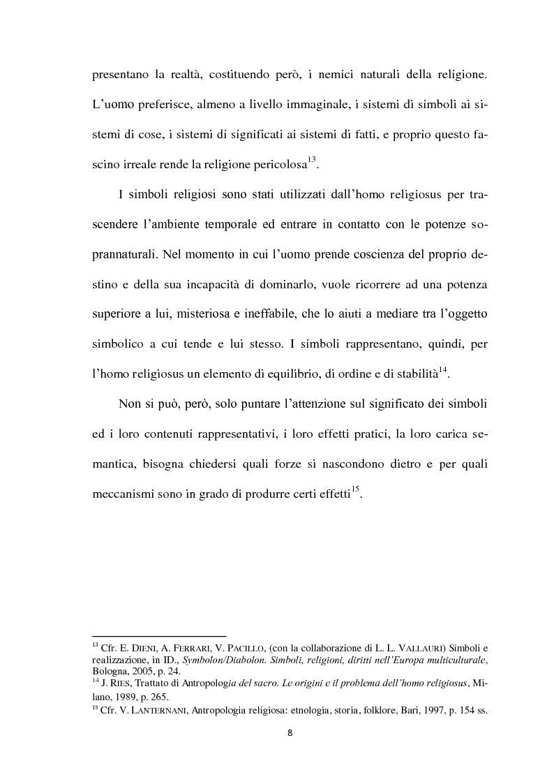 Anteprima della tesi: I Simboli Religiosi nella Giurisprudenza Italiana, Pagina 7
