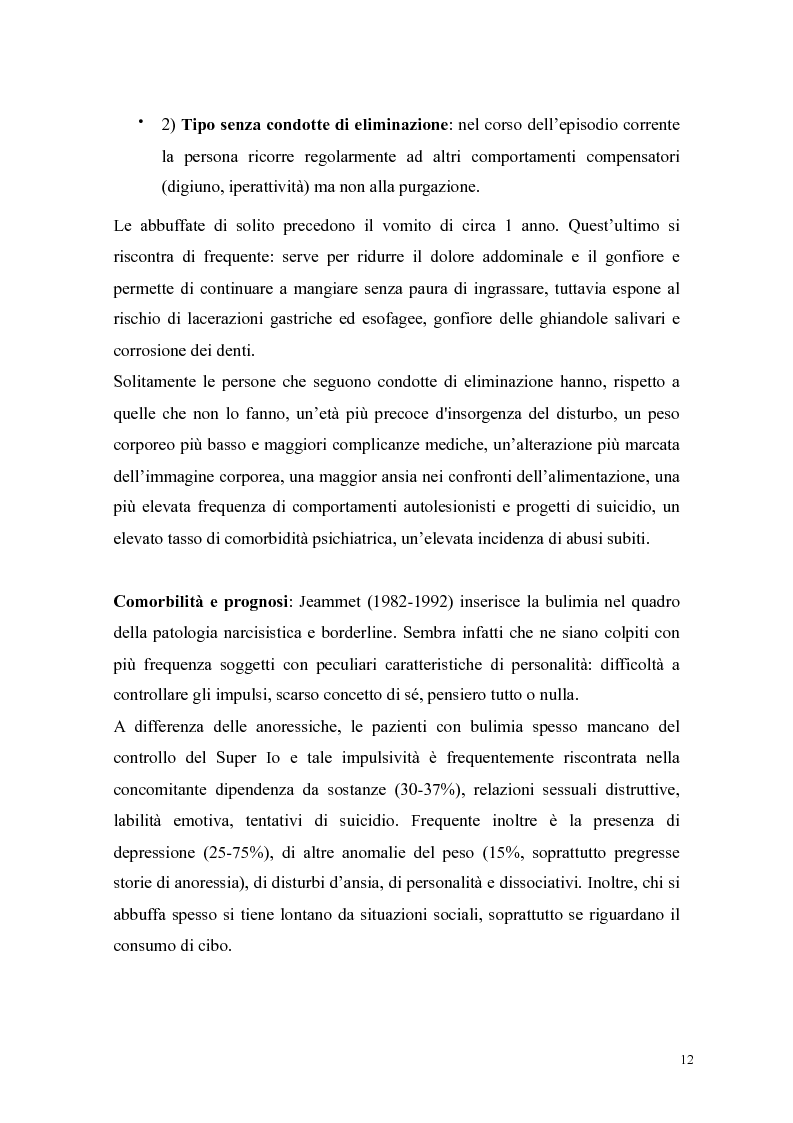 Estratto dalla tesi: Anoressia e Bulimia: un tentativo di comprensione sociofamiliare