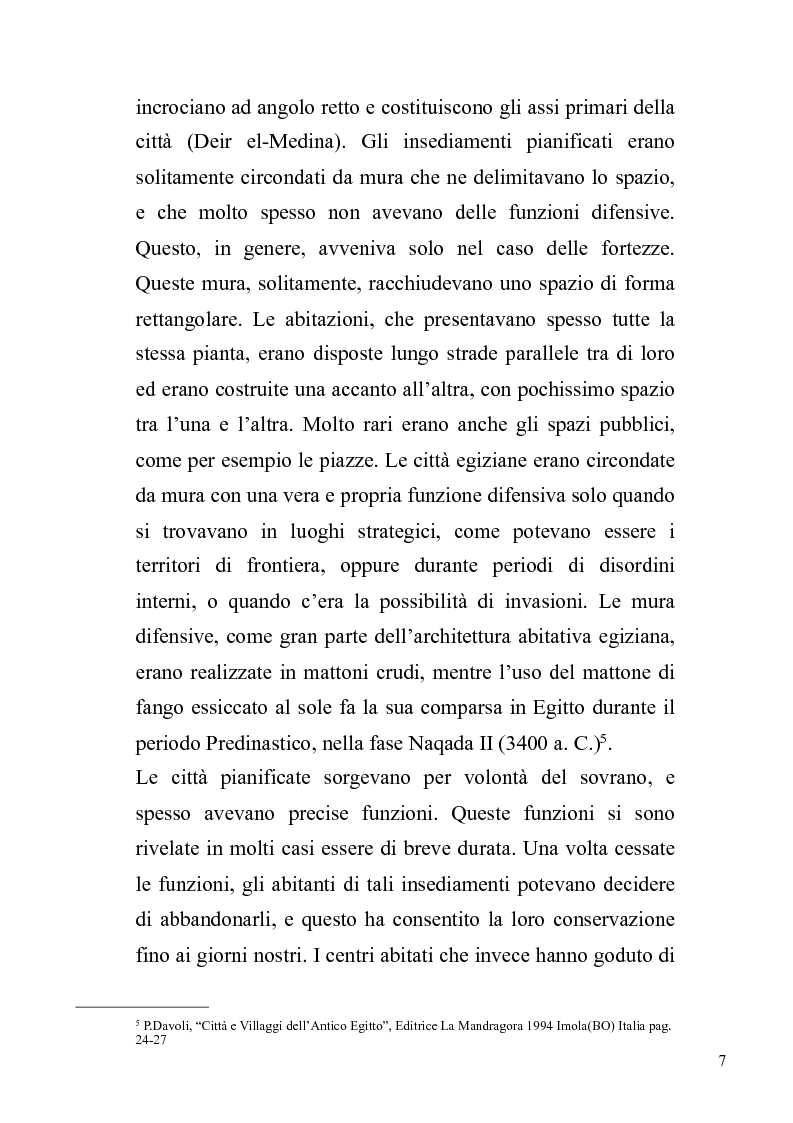 Anteprima della tesi: Fenomeni dell’urbanesimo nell’antico Egitto, Pagina 8