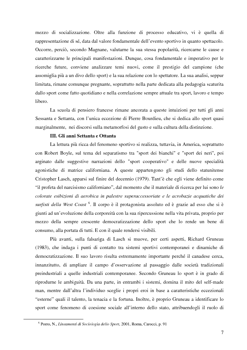 Anteprima della tesi: Pratica sportiva, appartenenza e cittadinanza: il caso degli oriundi nel rugby, Pagina 8