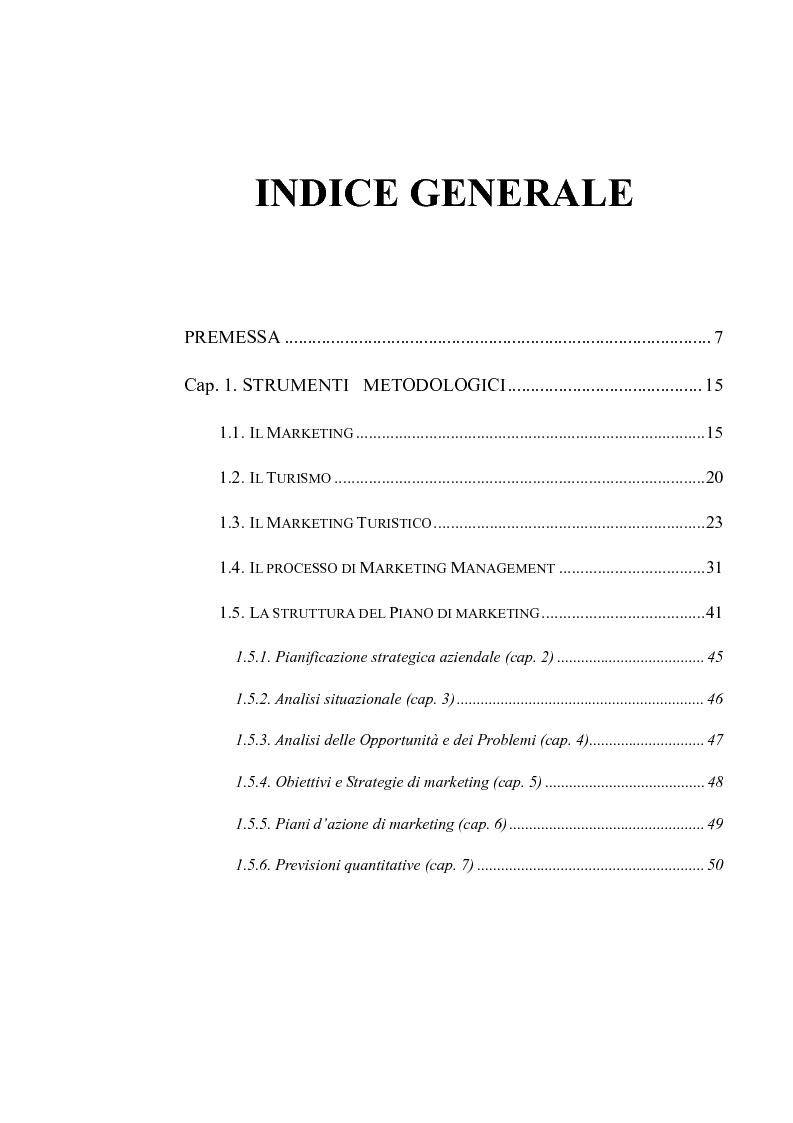 piano di marketing