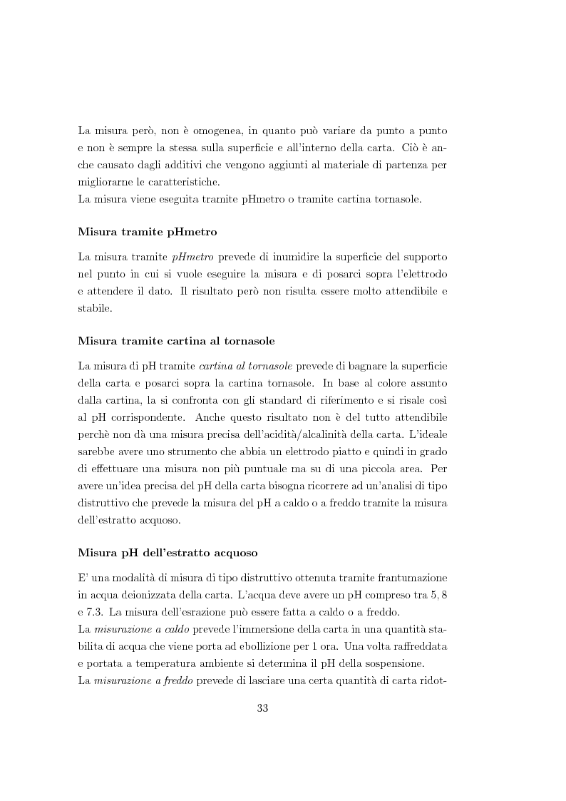 Estratto dalla tesi: Metodi di conservazione e restauro della carta: valutazione degli effetti mediante risonanza magnetica nucleare