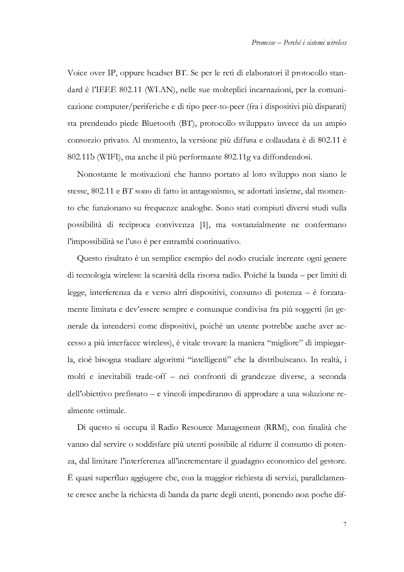 Anteprima della tesi: Allocazione delle risorse in rete radiomobile di area locale, Pagina 4