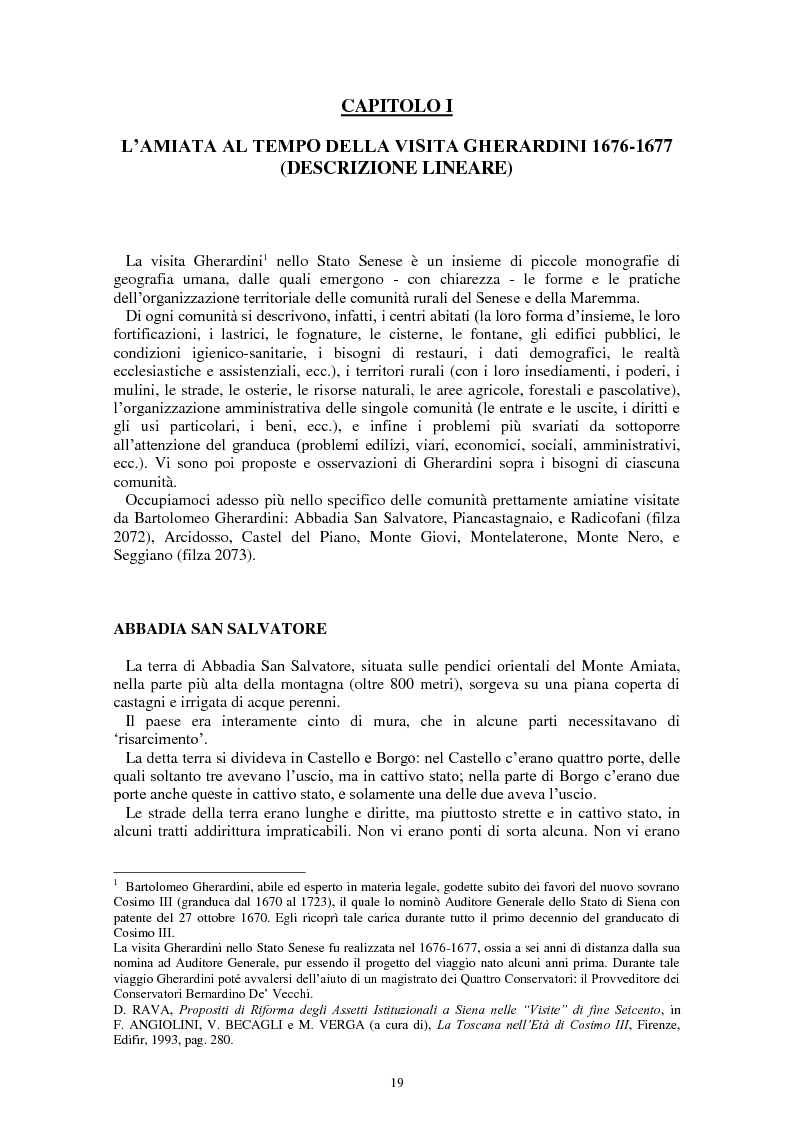 Anteprima della tesi: L'Amiata tra '600 e '800 - Una vicenda geostorica, Pagina 14