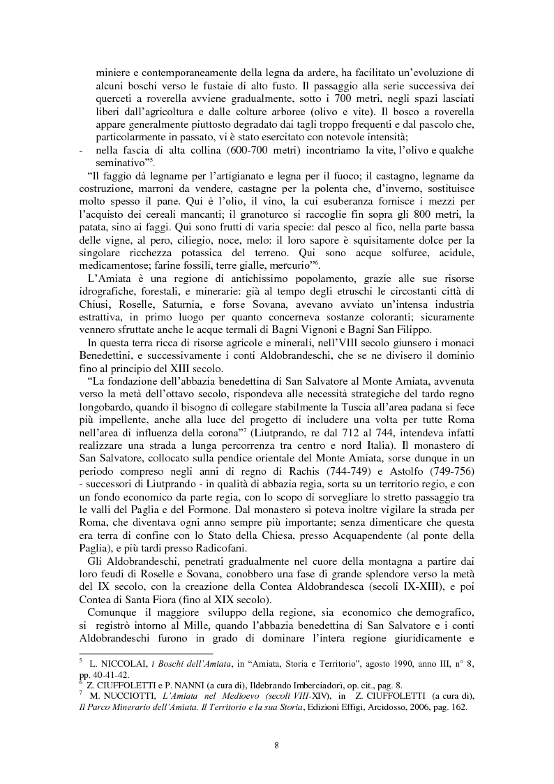 Anteprima della tesi: L'Amiata tra '600 e '800 - Una vicenda geostorica, Pagina 3